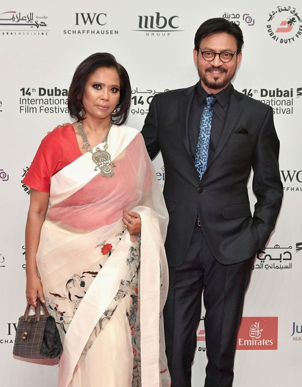 Irrfan khan with his wife Sutapa